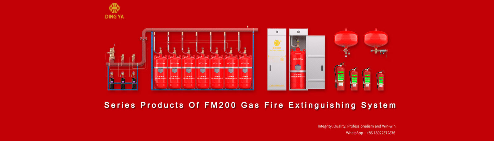Pipe Network FM200 Fire Extinguishing System