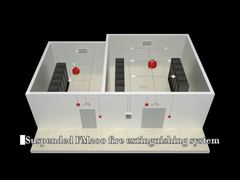 Process of electromagnetic suspension type FM200 fire extinguishing system