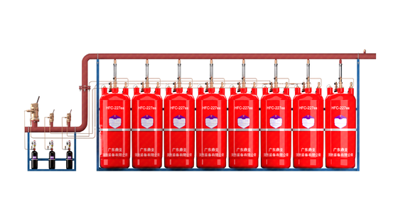 External Storage Pressure FM200 Fire Extinguishing System QMP4.2/180W