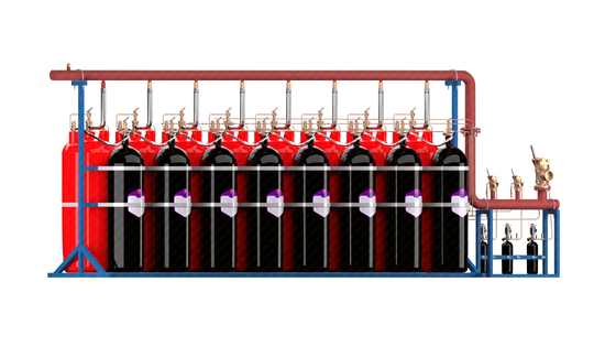 External Storage Pressure FM200 Fire Extinguishing System QMP4.2/180W