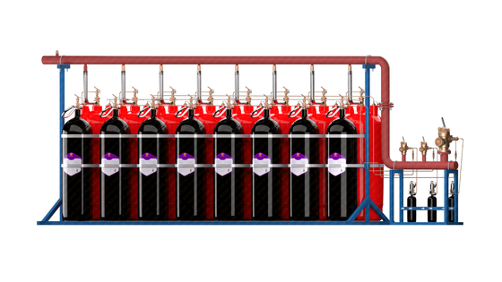External Storage Pressure FM200 Fire Extinguishing System QMP4.2/180W