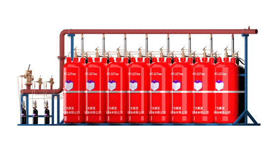 External Storage Pressure FM200 Fire Extinguishing System QMP4.2/180W