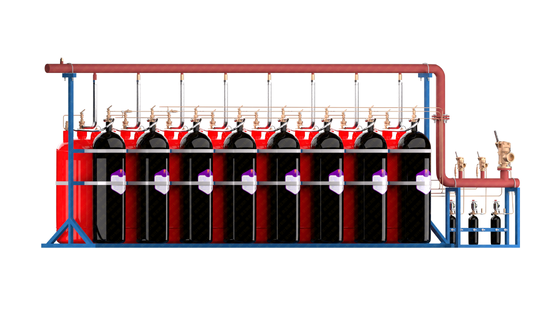 External Storage Pressure FM200 Fire Extinguishing System QMP4.2/245W